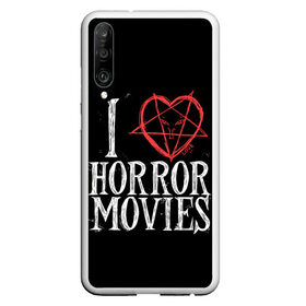 Чехол для Honor P30 с принтом I Love Horror Movies в Кировске, Силикон | Область печати: задняя сторона чехла, без боковых панелей | 666 | blood | dracula | horror | i | inside | love | movies | pentagram | scream | vampire | вампир | внутри | дракула | древний | крик | кровь | люблю | пентаграмма | ужасы | фильмы | хоррор | я