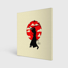 Холст квадратный с принтом Japan samurai в Кировске, 100% ПВХ |  | boy | japan style | japanese aesthetics | ninja | samurai | воин | иероглифы | катана | красная луна | меч | ниндзя | рыцарь | самурай | солдат | харакири | черный самурай | япония | японская анимация | японская эстетика