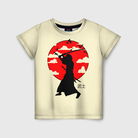 Детская футболка 3D с принтом Japan samurai в Кировске, 100% гипоаллергенный полиэфир | прямой крой, круглый вырез горловины, длина до линии бедер, чуть спущенное плечо, ткань немного тянется | boy | japan style | japanese aesthetics | ninja | samurai | воин | иероглифы | катана | красная луна | меч | ниндзя | рыцарь | самурай | солдат | харакири | черный самурай | япония | японская анимация | японская эстетика