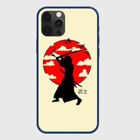 Чехол для iPhone 12 Pro с принтом Japan samurai в Кировске, силикон | область печати: задняя сторона чехла, без боковых панелей | boy | japan style | japanese aesthetics | ninja | samurai | воин | иероглифы | катана | красная луна | меч | ниндзя | рыцарь | самурай | солдат | харакири | черный самурай | япония | японская анимация | японская эстетика