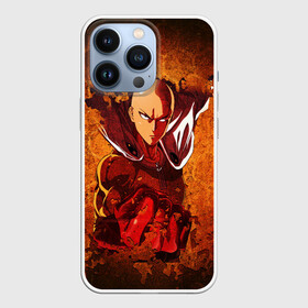 Чехол для iPhone 13 Pro с принтом Огненный ВАНПАНЧМЕН в Кировске,  |  | hero | one punch man | saitama | ванпанчмен | герой | сайтама