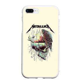 Чехол для iPhone 7Plus/8 Plus матовый с принтом Metallica в Кировске, Силикон | Область печати: задняя сторона чехла, без боковых панелей | metal | metallica | rock | джеймс хэтфилд | классика | легенда | метал | металлика | популярное | рок | рокгруппа