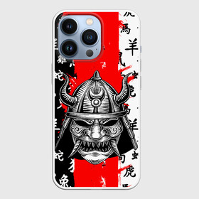 Чехол для iPhone 13 Pro с принтом САМУРАЙ в Кировске,  |  | ninja | oni | samurai | shogun | путь воина. | самурай | самурай на коне | сёгун | токио | харакири | чёрный самурай | японский самурай