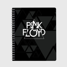 Тетрадь с принтом Pink Floyd в Кировске, 100% бумага | 48 листов, плотность листов — 60 г/м2, плотность картонной обложки — 250 г/м2. Листы скреплены сбоку удобной пружинной спиралью. Уголки страниц и обложки скругленные. Цвет линий — светло-серый
 | dark side of the moon | floyd | music | pink | pink floid | pink floyd | rock | rocker | rocknroll | the wall | музыка | пинк | пинк флоид | пинк флойд | рок | рок н ролл | рокер | флойд
