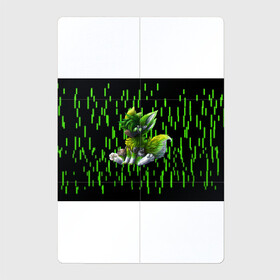 Магнитный плакат 2Х3 с принтом Protogen music в Кировске, Полимерный материал с магнитным слоем | 6 деталей размером 9*9 см | Тематика изображения на принте: cute | furry | green | love | music