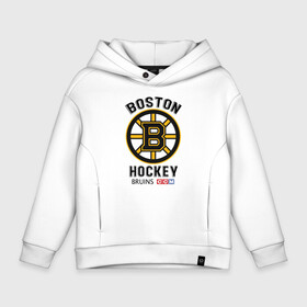 Детское худи Oversize хлопок с принтом BOSTON BRUINS NHL в Кировске, френч-терри — 70% хлопок, 30% полиэстер. Мягкий теплый начес внутри —100% хлопок | боковые карманы, эластичные манжеты и нижняя кромка, капюшон на магнитной кнопке | black | boston | bruins | hockey | ice | logo | nhl | sport | usa | бостон | брюинз | кубок | логотип | нхл | спорт | стэнли | хоккей