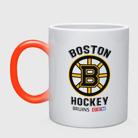 Кружка хамелеон с принтом BOSTON BRUINS NHL в Кировске, керамика | меняет цвет при нагревании, емкость 330 мл | black | boston | bruins | hockey | ice | logo | nhl | sport | usa | бостон | брюинз | кубок | логотип | нхл | спорт | стэнли | хоккей
