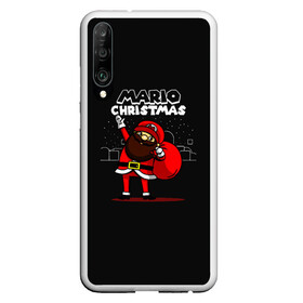 Чехол для Honor P30 с принтом Mario Christmas в Кировске, Силикон | Область печати: задняя сторона чехла, без боковых панелей | claus | happy new year | mario | merry christmas | santa | snowman | дед мороз | елка | клаус | марио | новый год | рождество | с новым годом | санта | снеговик