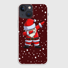 Чехол для iPhone 13 mini с принтом Dab Santa в Кировске,  |  | claus | happy new year | merry christmas | santa | snowman | дед мороз | елка | клаус | новый год | рождество | с новым годом | санта | снеговик