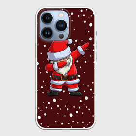 Чехол для iPhone 13 Pro с принтом Dab Santa в Кировске,  |  | Тематика изображения на принте: claus | happy new year | merry christmas | santa | snowman | дед мороз | елка | клаус | новый год | рождество | с новым годом | санта | снеговик