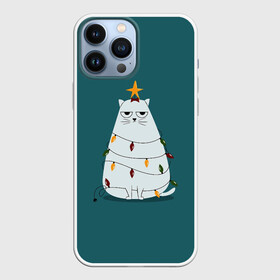 Чехол для iPhone 13 Pro Max с принтом Кото ёлка в Кировске,  |  | claus | happy new year | merry christmas | santa | snowman | дед мороз | елка | клаус | новый год | рождество | с новым годом | санта | снеговик