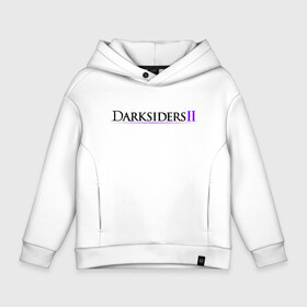 Детское худи Oversize хлопок с принтом Darksiders 2 Logo (Z) в Кировске, френч-терри — 70% хлопок, 30% полиэстер. Мягкий теплый начес внутри —100% хлопок | боковые карманы, эластичные манжеты и нижняя кромка, капюшон на магнитной кнопке | Тематика изображения на принте: azrael | darksiders | darksiders 2 | darksiders 3 | griever | silitha | tiamat | ulthane | vulgrim | wrath of war | всадник апокалипсиса | гнев войны | обугленный совет | руина | ультэйн | чёрный молот