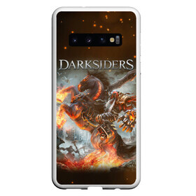 Чехол для Samsung Galaxy S10 с принтом Darksiders (Z) в Кировске, Силикон | Область печати: задняя сторона чехла, без боковых панелей | azrael | darksiders | darksiders 2 | darksiders 3 | griever | silitha | tiamat | ulthane | vulgrim | wrath of war | всадник апокалипсиса | гнев войны | обугленный совет | руина | ультэйн | чёрный молот