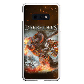 Чехол для Samsung S10E с принтом Darksiders (Z) в Кировске, Силикон | Область печати: задняя сторона чехла, без боковых панелей | azrael | darksiders | darksiders 2 | darksiders 3 | griever | silitha | tiamat | ulthane | vulgrim | wrath of war | всадник апокалипсиса | гнев войны | обугленный совет | руина | ультэйн | чёрный молот