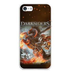 Чехол для iPhone 5/5S матовый с принтом Darksiders (Z) в Кировске, Силикон | Область печати: задняя сторона чехла, без боковых панелей | azrael | darksiders | darksiders 2 | darksiders 3 | griever | silitha | tiamat | ulthane | vulgrim | wrath of war | всадник апокалипсиса | гнев войны | обугленный совет | руина | ультэйн | чёрный молот