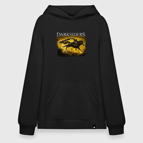 Худи SuperOversize хлопок с принтом Darksiders (Z) в Кировске, 70% хлопок, 30% полиэстер, мягкий начес внутри | карман-кенгуру, эластичная резинка на манжетах и по нижней кромке, двухслойный капюшон
 | azrael | darksiders | darksiders 2 | darksiders 3 | griever | silitha | tiamat | ulthane | vulgrim | wrath of war | всадник апокалипсиса | гнев войны | обугленный совет | руина | ультэйн | чёрный молот