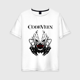 Женская футболка хлопок Oversize с принтом CodeVein (Z) в Кировске, 100% хлопок | свободный крой, круглый ворот, спущенный рукав, длина до линии бедер
 | blood veils | code vein | codevein | vein | вампир | вампиры | вен код | кодовая жилка | призраки