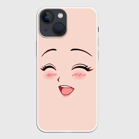 Чехол для iPhone 13 mini с принтом Сonfused anime face в Кировске,  |  | angry | anime | art | big | eyes | face | girl | kawaii | manga | style | аниме | арт | глаза | девушка | кавай | лицо | манга | смущенная