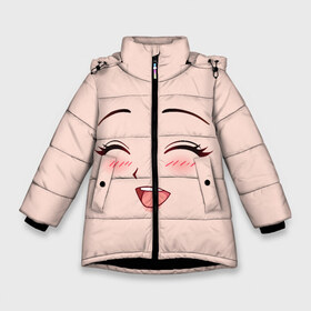Зимняя куртка для девочек 3D с принтом Сonfused anime face в Кировске, ткань верха — 100% полиэстер; подклад — 100% полиэстер, утеплитель — 100% полиэстер. | длина ниже бедра, удлиненная спинка, воротник стойка и отстегивающийся капюшон. Есть боковые карманы с листочкой на кнопках, утяжки по низу изделия и внутренний карман на молнии. 

Предусмотрены светоотражающий принт на спинке, радужный светоотражающий элемент на пуллере молнии и на резинке для утяжки. | angry | anime | art | big | eyes | face | girl | kawaii | manga | style | аниме | арт | глаза | девушка | кавай | лицо | манга | смущенная