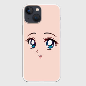 Чехол для iPhone 13 mini с принтом Surprised anime face в Кировске,  |  | angry | anime | art | big | eyes | face | girl | kawaii | manga | style | surprised | аниме | арт | глаза | девушка | испуганная | кавай | лицо | манга | удивленная
