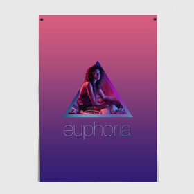 Постер с принтом сериал Euphoria в Кировске, 100% бумага
 | бумага, плотность 150 мг. Матовая, но за счет высокого коэффициента гладкости имеет небольшой блеск и дает на свету блики, но в отличии от глянцевой бумаги не покрыта лаком | zendaya | зендея | ру беннетт | сериал euphoria | эйфория