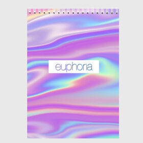 Скетчбук с принтом сериал Euphoria в Кировске, 100% бумага
 | 48 листов, плотность листов — 100 г/м2, плотность картонной обложки — 250 г/м2. Листы скреплены сверху удобной пружинной спиралью | zendaya | зендея | ру беннетт | сериал euphoria | эйфория