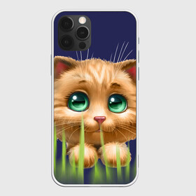 Чехол для iPhone 12 Pro Max с принтом зелёная трава в Кировске, Силикон |  | глазки | животные | котёнок | рыжий
