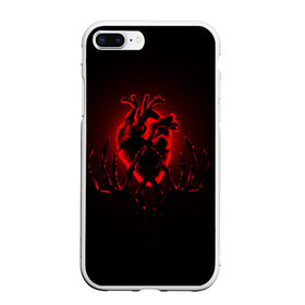 Чехол для iPhone 7Plus/8 Plus матовый с принтом Сердце в Кировске, Силикон | Область печати: задняя сторона чехла, без боковых панелей | внутренности | кости | красный | любовь | органы | руки | сердце | тьма | черный
