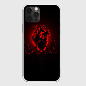 Чехол для iPhone 12 Pro Max с принтом Сердце в Кировске, Силикон |  | Тематика изображения на принте: внутренности | кости | красный | любовь | органы | руки | сердце | тьма | черный