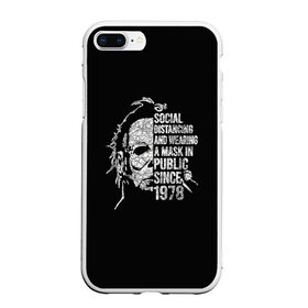 Чехол для iPhone 7Plus/8 Plus матовый с принтом Michael Myers в Кировске, Силикон | Область печати: задняя сторона чехла, без боковых панелей | 666 | alien | astral | demon | ghost | halloween | hellraiser | horror | michael | monster | myers | астрал | восставший из ада | демон | майерс | майкл | монстр | призрак | ужасы | хоррор