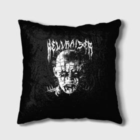 Подушка 3D с принтом Hellraiser в Кировске, наволочка – 100% полиэстер, наполнитель – холлофайбер (легкий наполнитель, не вызывает аллергию). | состоит из подушки и наволочки. Наволочка на молнии, легко снимается для стирки | Тематика изображения на принте: 666 | alien | astral | demon | ghost | halloween | hellraiser | horror | metall | monster | pinhead | астрал | восставший из ада | демон | метал | металл | монстр | пинхед | пинхэд | призрак | ужасы | хоррор | шкатулка