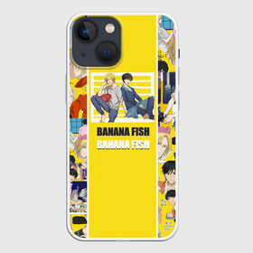 Чехол для iPhone 13 mini с принтом BANANA FISH в Кировске,  |  | Тематика изображения на принте: banana fish | аниме | банановая рыба | эйджи окумуры | эш линкс