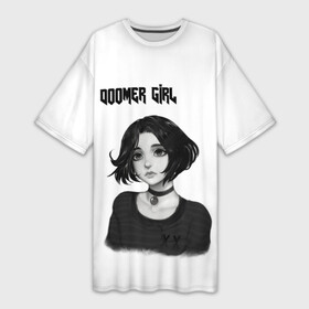 Платье-футболка 3D с принтом Doomer Girl в Кировске,  |  | 20 | 2020 | 2021 | 21 | 2k20 | 2к20 | doomer | girl | girls | mem | meme | memes | wafe | бумер | бумеры | волна | девушка | девушки | думер | думеры | зумер | зумеры | мем | мемы