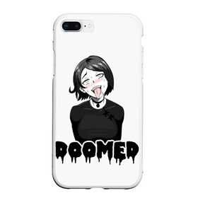 Чехол для iPhone 7Plus/8 Plus матовый с принтом Doomer girl в Кировске, Силикон | Область печати: задняя сторона чехла, без боковых панелей | ahegao | boomer | boy | chad | doomer | girl | i know | irony | jacques | post | stonks | zoomer | ахегао | ахэгао | бумер | девушка | думер | жак | зумер | ирония | мем | мемы | парень | пост | постирония | стонкс | тандеркок | фр