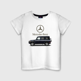 Детская футболка хлопок с принтом G55 в Кировске, 100% хлопок | круглый вырез горловины, полуприлегающий силуэт, длина до линии бедер | avto | car | germany | v8 | машина | скорость