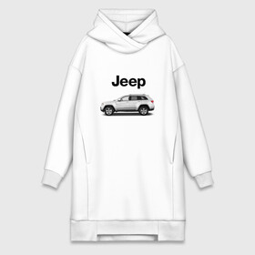 Платье-худи хлопок с принтом Jeep в Кировске,  |  | america | avto | car | v8 | машина | скорость