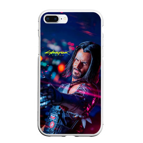 Чехол для iPhone 7Plus/8 Plus матовый с принтом Cyberpunk 2077 в Кировске, Силикон | Область печати: задняя сторона чехла, без боковых панелей | 2077 | cyberpunk | cyberpunk 2077 | game | игры | киану ривз | киберпанк | самурай