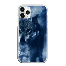 Чехол для iPhone 11 Pro Max матовый с принтом Красивый волк в Кировске, Силикон |  | wolf | ауф | волк | волчонок | зима | синеглазый волк