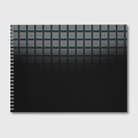 Альбом для рисования с принтом клетка в Кировске, 100% бумага
 | матовая бумага, плотность 200 мг. | Тематика изображения на принте: геометрия | клетка | линии | полоски | полосы | ровно | серый | сетка | синий | темный | точки | черный