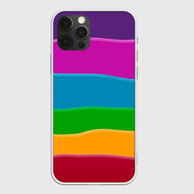 Чехол для iPhone 12 Pro Max с принтом Разноцветные полоски в Кировске, Силикон |  | иллюзия | калейдоскоп | пейзаж | полосы | природа | радуга | свет | солнце