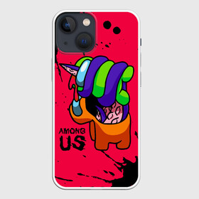 Чехол для iPhone 13 mini с принтом AMONG US   ORANGE  GREEN в Кировске,  |  | Тематика изображения на принте: among | among us | amongus | crewmate | game | games | imposter | impostor | logo | monster | sabotage | shhh | амонг | амонг ас | амонгас | игра | игры | импостер | космос | крюмейт | лого | логотип | логотипы | монстр | саботаж | символ | сим