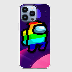 Чехол для iPhone 13 Pro с принтом AMONG US   RAINBOW SPACE в Кировске,  |  | among | among us | amongus | crewmate | game | games | imposter | impostor | logo | monster | sabotage | shhh | амонг | амонг ас | амонгас | игра | игры | импостер | космос | крюмейт | лого | логотип | логотипы | монстр | саботаж | символ | сим