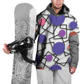 Накидка на куртку 3D с принтом Геометрический узор в Кировске, 100% полиэстер |  | Тематика изображения на принте: 3д эффект | графика | квадраты | объемные фигуры | разноцветные круги