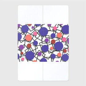 Магнитный плакат 2Х3 с принтом Геометрический узор в Кировске, Полимерный материал с магнитным слоем | 6 деталей размером 9*9 см | 3д эффект | графика | квадраты | объемные фигуры | разноцветные круги