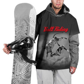Накидка на куртку 3D с принтом Bull Riding в Кировске, 100% полиэстер |  | bull | dude | extreme | fall | helmet | hoofs | horns | sport | sportsman | tail | бык | падение | рога | спорт | спортсмен | хвост | чувак | шлем | экстрим