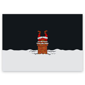 Поздравительная открытка с принтом С Новым Годом! в Кировске, 100% бумага | плотность бумаги 280 г/м2, матовая, на обратной стороне линовка и место для марки
 | christmas | merry christmas | дед мороз | ёлка | зима | мороз | новый год | подарок | праздник | рождество | с новым годом | санта клаус | снегурочка | снежинки