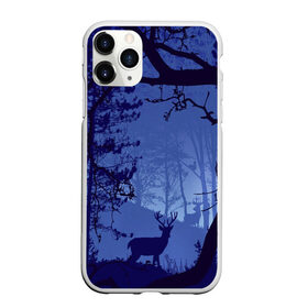 Чехол для iPhone 11 Pro Max матовый с принтом ЛЕС в Кировске, Силикон |  | закат | лес | ночной лес | олень | природа | туман
