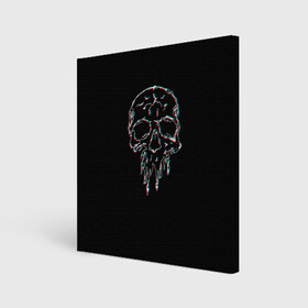 Холст квадратный с принтом Skull Glitch в Кировске, 100% ПВХ |  | bone | glitch | graffite | neon | skull | глитч | голова | граффити | кости | кость | неон | полосы | рисунок | человек | череп