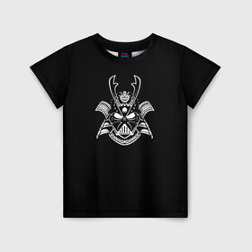 Детская футболка 3D с принтом Грозный СаМурай в Кировске, 100% гипоаллергенный полиэфир | прямой крой, круглый вырез горловины, длина до линии бедер, чуть спущенное плечо, ткань немного тянется | ghost of tsushima | грозный | игры | самурай | черный