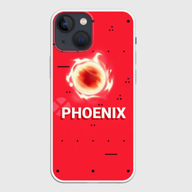 Чехол для iPhone 13 mini с принтом Phoenix в Кировске,  |  | new year | phoenix | phoenix valorant | valorant | valorant новогодний | агент валорант. | агент феникс | валорант | валорант новогодний | валорант узор | валорант феникс | игрок феникс | нг | новый год | орнамент | паттерн